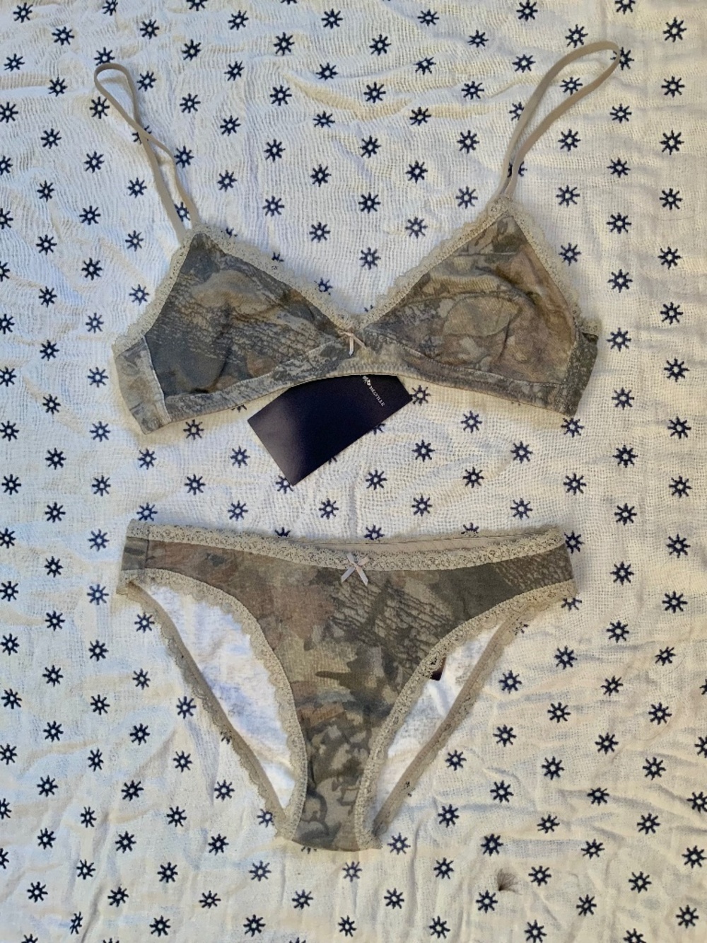 BNWT Brandy Melville Camo Underwear Set